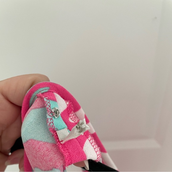 Lilly Pulitzer Sabrina Shift Sleeveless Dress Pink Teal White Size Medium.  20 - Picture 7 of 7